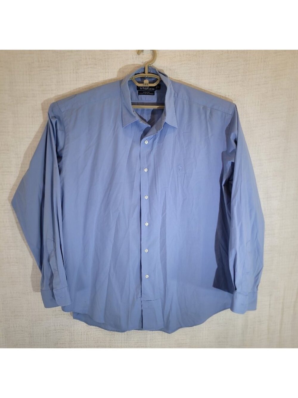 Read Polo Ralph Lauren Button Up Shirt Mens XL Blue Marlowe Cotton Stretch Top
